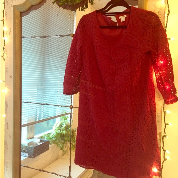 Very NEW JCrew 3/4 sleeve lace shift dress!! - Picture 3 of 3